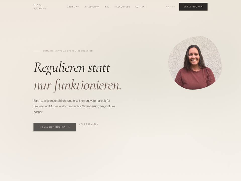 Nina Neumann – Website für somatische Körperarbeit